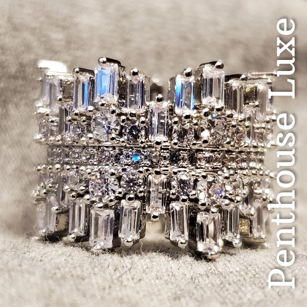 White Sapphire Silver Ring